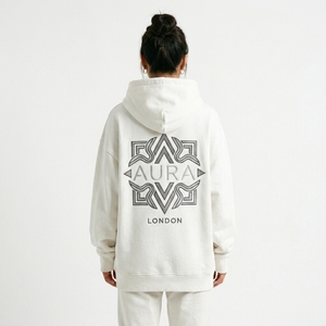 เสื้อฮู้ดโอเวอร์ไซส์แฟชั่นผู้หญิง ผ้าฝ้าย 100% ด้านในเนื้อนุ่ม สวมใส่สบาย พร้อมส่ง OEM - Product Image 2