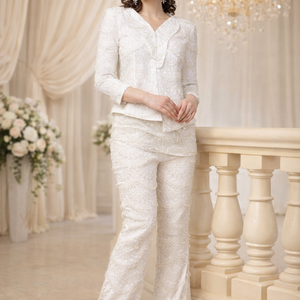 Ensemble coordonné pour femme, look luxueux |   Ensemble haut et bas assorti inspiré des créateurs pour les marques de mode et la vente en gros en Inde - Product Image 2