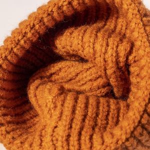 Gorro de lana con visera ligera y protección para las orejas, gorro de invierno para exteriores, tejido grueso y envolvente - Product Image 3