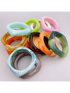 Premium Quality Women's Fashion <b>Bangles</b> <b>Set</b> Gleaming Resin with Standout Accessory Artisanal Modern Design BY AFZA ENTERPRISES - Product Image 4