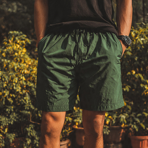 Shorts d'été de haute qualité pour hommes, shorts en polyester à taille haute avec cordon de serrage, shorts légers et respirants pour hommes, vêtements de jogging d'été - Product Image 6