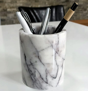 Nouveauté : Porte-stylos et crayons en marbre naturel pour bureau, rangement pour stylos/crayons/marqueurs/stylos à paillettes - Product Image 2