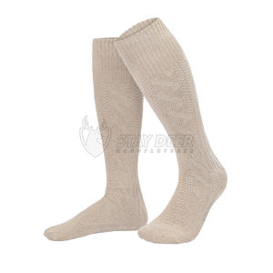 Calcetines Tradicionales Bávaros Hasta la Rodilla para Hombre, Estilo Alpino Clásico para Festivales Folclóricos - Product Image 1