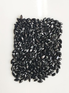 Spinelle noire naturelle 5x2.5MM taille marquise personnalisable, pierre précieuse de qualité supérieure pour la fabrication de bijoux - Product Image 2