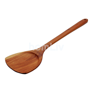 Natural Teak Wood Spatula Sustainable Food Safe No Paint and Varnish Halal Customized Kitchen Sustainable Material Teak Wooden - Product Image 4