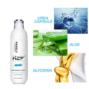 Spray dépilatoire PANSLY 3.5FL.OZ/100ML, rapide, doux, lisse, parfumé à l'aloe vera, formule chimique, visage, corps, tous types de peau - Product Image 2