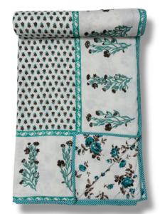 Factory Price of Blue Color Dohar & Bedsheet Spread Double <b>Bed</b> Buy Direct From Supplier At Bulk Price - Product Image 3