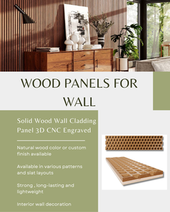 Premium 3D Solid Wood Interior Wall Panels for Hotel Hospital Use Waterproof Soundproof Decorative Panels Ready to Install - Product Image 3