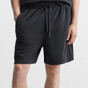 Conjunto de Camiseta Oversize de Algodón y Pantalones Cortos con Cordón para Hombre, Estilo Urbano y Casual, Traje de 2 Piezas, Venta al por Mayor, OEM, Logotipo Personalizado - Product Image 4