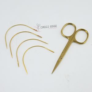 Herramientas Profesionales para Extensiones de Cabello, Juego de Agujas para Tejer con Mini Tijeras para Cortar Hilo, Herramientas para Coser Pelucas - Product Image 1