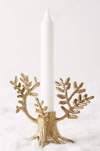 Candelabro Creativo con Forma de Tronco de Árbol Dorado, Diseño Natural Decorativo, Candelabro de Metal, Decoración de Lujo para Mesa de Hogar - Product Image 5