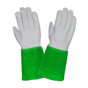 Gants de sécurité en cuir de chèvre et de vache de qualité supérieure, résistants à l'abrasion, pour la soudure TIG, la construction et la lutte contre les incendies - Product Image 2