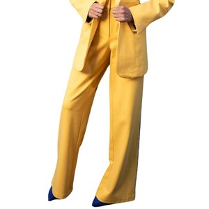 Sigma Gamma Rho Gold Pant Suit <b>Set</b> Women <b>Blazer</b> Wide Leg Pants Greek Sorority Formal Outfit Elegant Style Premium Fashion - Product Image 6