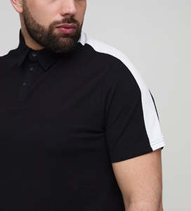 High Quality Customizable Hip Hop Style Men Quarter Zipper <b>Pocket</b> 100% Cotton Loose Fit Printed Design <b>polo</b> <b>shirt</b> - Product Image 2