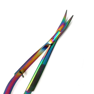 Ciseaux à cils incurvés professionnels en acier inoxydable, couleur personnalisée, pour salon de beauté - Vente chaude - Product Image 3