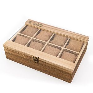 Boîte à montres AHTE MANUEXPO UR-065 à 10 emplacements pour hommes, boîte de présentation de montres et de bijoux en bois de rose indien de luxe, organisateur en bois fait main - Product Image 2