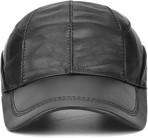 Gorra de Béisbol Unisex de Cuero PU, Transpirable, Impermeable, Ajustable, con Malla en la Parte Trasera, Hebilla de Metal, Estilo Casual, para las Cuatro Estaciones, Premium - Product Image 4