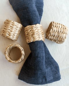 Anillo para Servilletas Tejido Ecológico, Decoración de Mesa Vietchoice, Porta Servilletas Trenzado de Jacinto de Agua Natural Hecho a Mano, Tienda de Bodas - Product Image 1