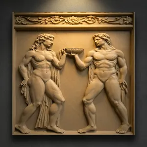 Estatua Clásica de Mármol en Relieve, Tallada a Mano, Figura Europea, Escultura Decorativa de Pared para Exteriores - Product Image 2