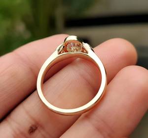 Anillo de Compromiso de Lujo con Diamante Cultivado en Laboratorio de Corte Ovalado de 1 Quilate, Oro Blanco Sólido de 14k, Claridad VVS1, Sin Níquel, Sin Plomo, para Mujer - Product Image 2