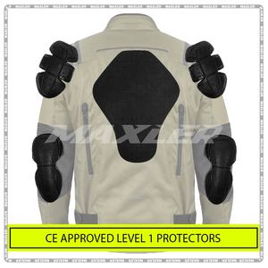 Veste Homme Homologuée CE Toutes Saisons Légère Imperméable Coupe-Vent Respirante pour Moto et Course Automobile Grande Taille - Product Image 4