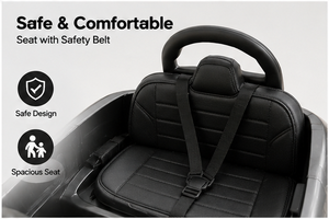 Coche Eléctrico Montable de Juguete Unisex para Niños de 3 a 12 Años con Batería Recargable Efectos de Luz y Música Ruedas Pequeñas de Plástico para Niños y Niñas - Product Image 5