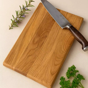 Planche à découper et plateau de service en bambou MS Handicraft, forme rectangulaire durable, épaisseur 12 mm, compatible lave-vaisselle, pièce unique - Product Image 1