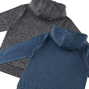 Sweat-shirt à capuche zippé pour homme, couleur unie, en coton French Terry, décontracté, pour l'automne, coupe classique, avec poche - Product Image 6
