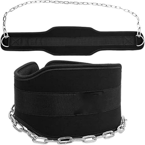Men's High Quality Heavy-Duty Strong Neoprene Dip Belt <b>Chain</b> Weight Lifting Breathable Quick Dry Non-Slip <b>Safety</b> Equipment - Product Image 4