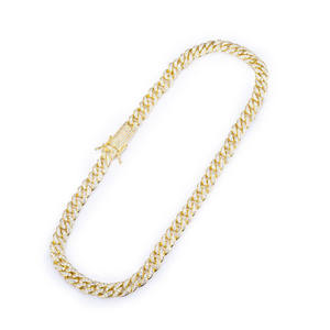 สร้อยคอแฟชั่นหรูหราแบบ Cuban Link ประดับเพชร Moissanite สี D ระดับความสะอาด VVS เงินแท้ 925 สำหรับทุกเพศ สไตล์สตรีทแวร์ เหมาะสำหรับงานหมั้น - Product Image 1