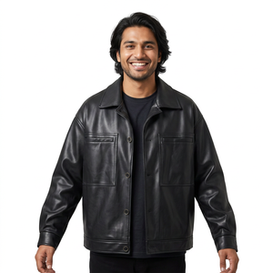 Durable Windproof Custom <b>Men's</b> Leather <b>Jacket</b> High Quality Best Arrival <b>Men</b> Fashion Leather <b>jacket</b> for <b>men</b> - Product Image 1