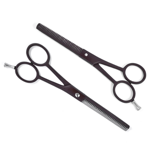 Tijeras de peluquería profesionales de acero inoxidable con puntas afiladas y cizallas para entresacar y texturizar el cabello - Product Image 5