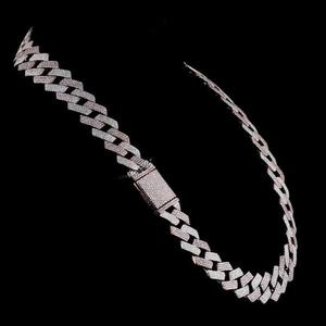 Luxury <b>Iced</b> <b>Out</b> Miami Cuban Link Moissanite Diamond <b>Chain</b> Hip Hop Necklace VVS Premium Unisex Statement Jewelry Fashion - Product Image 2