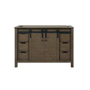 Brun rustique 48 po. Large X 22 po. Vanité de salle de bain profonde Vanité de salle de bain de style campagnard - Product Image 1