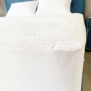 Waterproof Terry Mattress Protector <b>Bed</b> Mat Knitted Reusable Durable Eco-Friendly for Home Hotel and Guest Room Bedding - Product Image 4