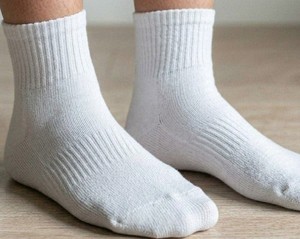 Breathable Athletic <b>Socks</b> Casual Ribbed Hosiery Soft Cotton Blend Stretch Fit Durable <b>Long</b> Daily Wear <b>Socks</b> - Product Image 1