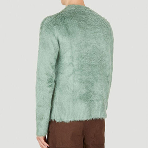 ELEGANT CORPORATION Cárdigan de Lana/Viscosa para Hombre, Color Sólido, Tejido Grueso, Ropa de Invierno, Antipilling, Manga Larga - Product Image 3
