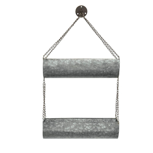 Macetas colgantes de metal galvanizado de 3 niveles al por mayor para decoración de jardín interior y exterior y hogar, maceta de hierro estilo vintage - Product Image 4