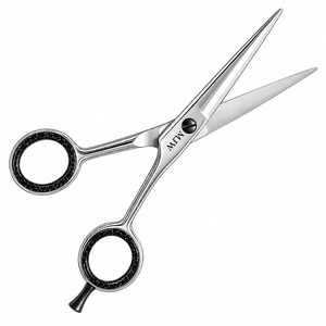 Ciseaux de coiffure professionnels de 6,5 pouces en acier inoxydable argenté, ciseaux de coupe de cheveux pour barbier, ciseaux de salon certifiés CE et ISO - Product Image 3