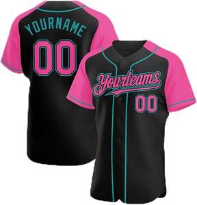 Camiseta de Béisbol Personalizada, Transpirable, de Poliéster, con Logotipo del Equipo, Nombre y Número, Uniforme OEM - Product Image 1