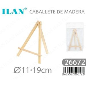 Chevalet en bois Iln 11x19 cm, mini support d'exposition pour œuvres d'art - Product Image 3