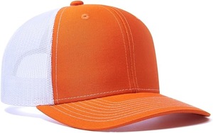 Gorra Trucker de Malla Blanca y Naranja, 6 Paneles, Ajustable, Unisex, Casual, para Primavera/Verano, Talla Adulto - Product Image 6