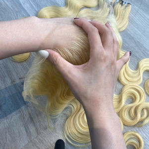 Extensiones de cabello vietnamita virgen 100%, Onda de cuerpo Rubio de calidad superior, tejido suave y sedoso, entrega rápida - Product Image 2