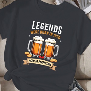 Les légendes de la bière sont nées en 1970 t-shirt femme comfit - Product Image 2