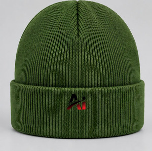 Gorros de punto acrílicos personalizados al por mayor, 100% acrílico, con logotipo personalizado OEM, gorro de calavera informal para adultos, para invierno y uso diario. - Product Image 1