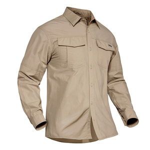 Chemises Polo Tactiques pour Hommes, 3 Boutons, Motif Uni, Tricotées, 100% Haute Qualité, Séchage Rapide, Anti-Plis, Meilleures Ventes - Product Image 5