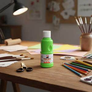 Pintura de acuarela fluorescente verde, tempera verde, materiales para manualidades, plástico, hecho en China - Product Image 3