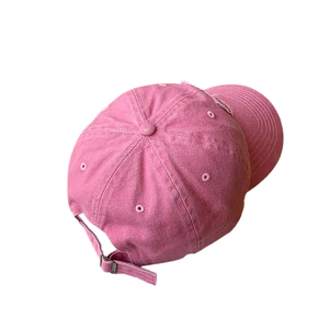 Gorra de Béisbol Rosa WORK N SHINE SPORTS WEAR con Lazo Bordado en el Panel Frontal, Ajustable en la Parte Trasera, Diseño de 6 Paneles, 100% Algodón, Estilo Hip Hop para Adultos - Product Image 3