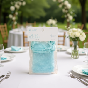 Sacchetti Regalo ILAN 8pz Blu 5x7cm Sacchetti per Bomboniere Matrimonio - Product Image 2