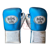 No Business No Life MMA Boks Eldivenleri Hakiki Deri Profesyonel Antrenman Sparring Ekipmanları Esnek Nem Emici Hızlı Kuruyan